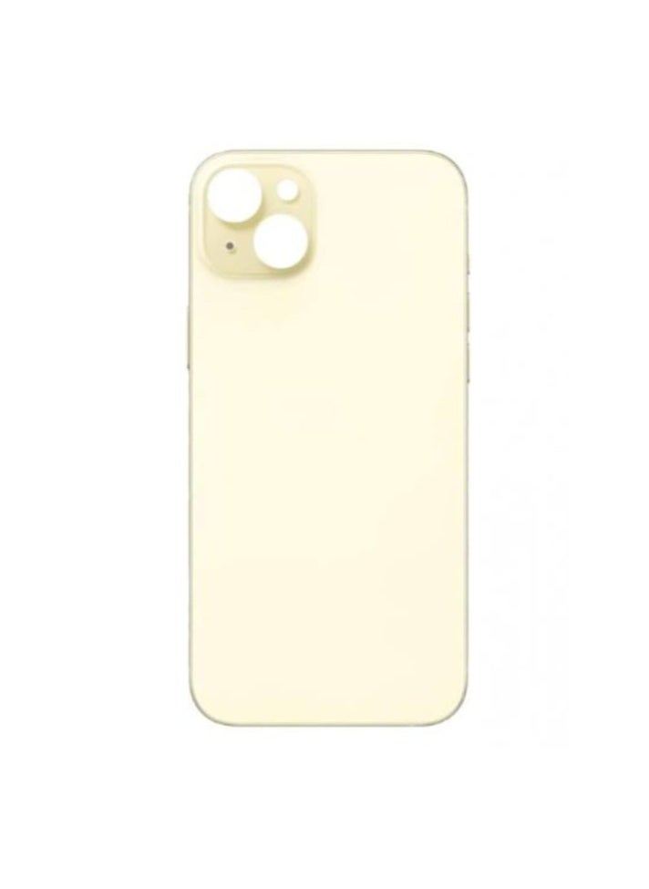 Generic - Replacement Back Glass iphone 15 plus yellow - Image 1