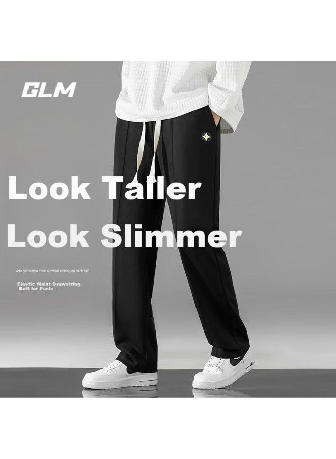 Glm Casual Pants For Men, Autumn Versatile Straight-leg Trousers, Fashionable Slimming Sports Pants, Versatile Men's Trousers - Image 1
