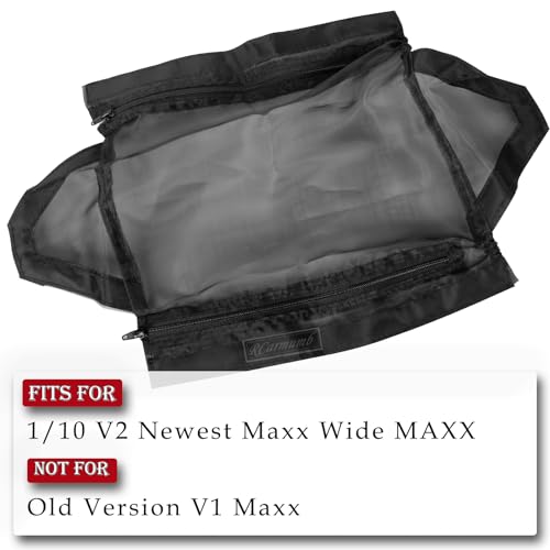 RCarmumb Chassis Guard Dirt Dust Resistant Cover for 110 V2 Maxx Rocks Mud Protection Mesh Waterproof Design Black - Image 3