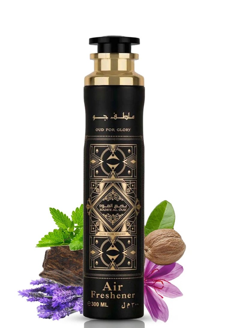 لطافة معطر جو عود فور غلوري بديع العود، 300 مل - Image 1