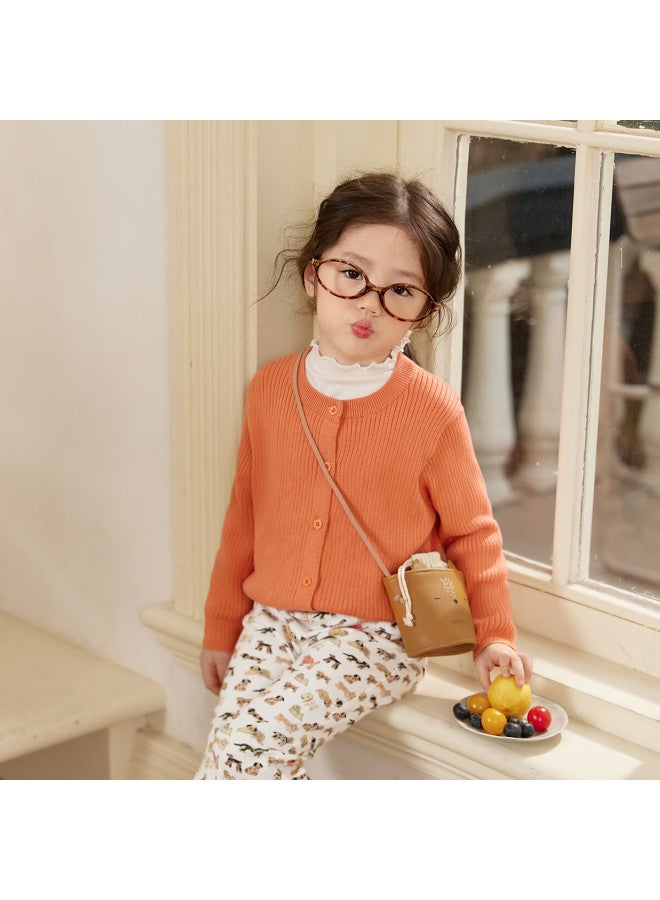 Luson Little O Baby Girl Toddler Cotton Knit Cardigan Baby Sweater Autumn New Versatile Jacket - Image 1