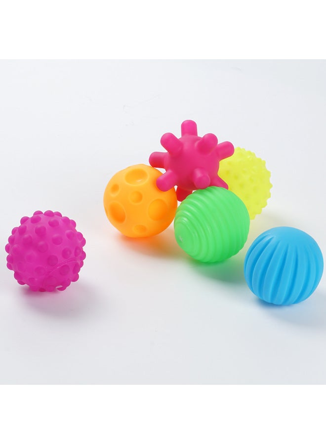 Loquat Silicone Massage Ball Multi-function Perception Ball Baby Touch Ball Baby Learn To Climb Puzzle Massage Hand Grip-Color:Mesh Bag Packaging-Specifications:6cm - Image 2
