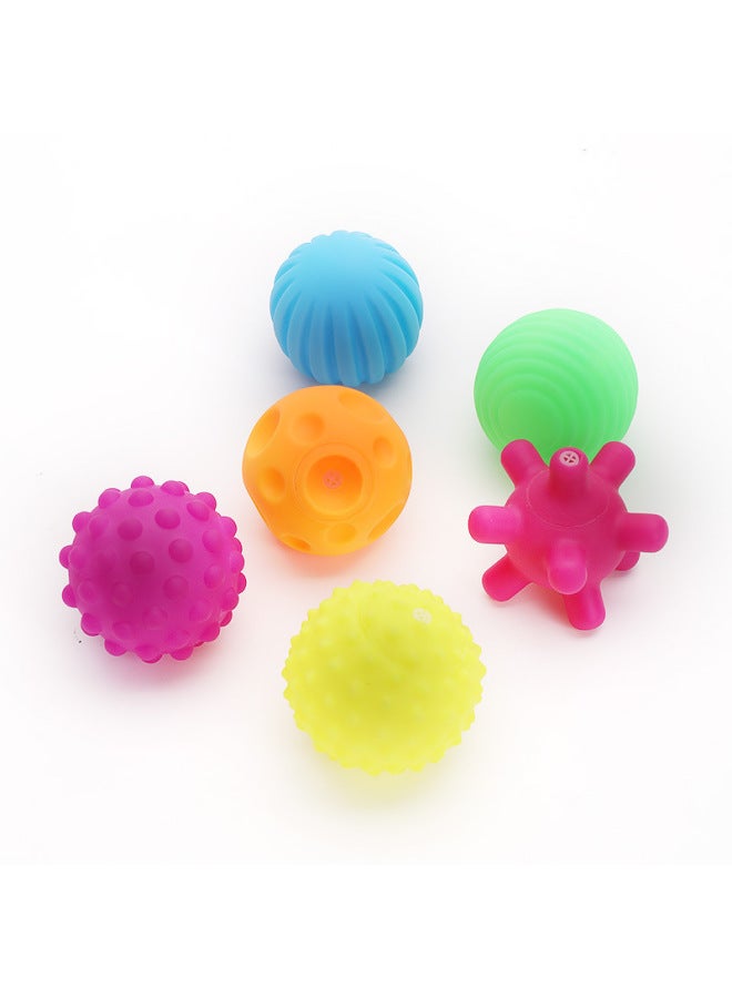 Loquat Silicone Massage Ball Multi-function Perception Ball Baby Touch Ball Baby Learn To Climb Puzzle Massage Hand Grip-Color:Mesh Bag Packaging-Specifications:6cm - Image 3