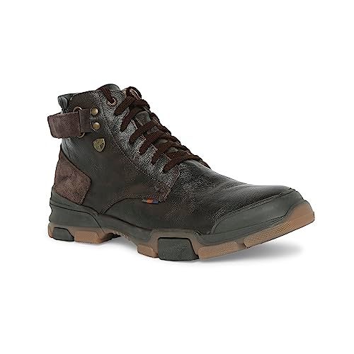Buckaroo URI Genuine Leather Brown Casual Boots For Mens: Size UK 6 - Image 1