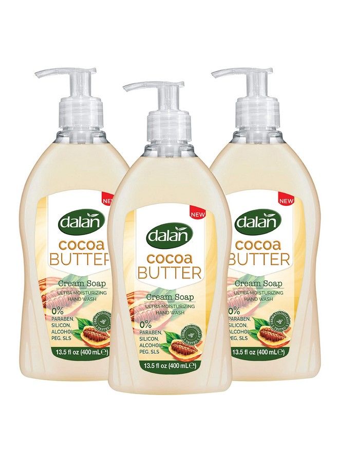 Dalan Cocoa Butter Cream Ultra Moisturizing Liquid Hand Soap For Dry And Fresh Hands Feeling Clean And Soft ((13.5 Fl Oz / 400 Ml (Pack Of 3)) - Image 2