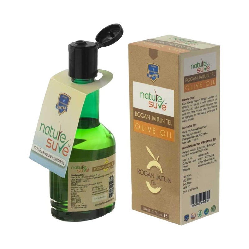 Nature Sure Rogan Jaitun Tail Olive Oil for Skin, Hair and Nails - 1 Pack (110ml) - Image 5