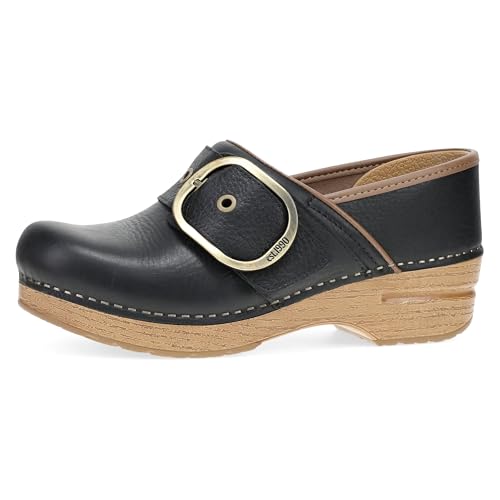 Dansko Pearson Clogs for Women Rocker Sole and Arch Support for Comfort Black 758 M US