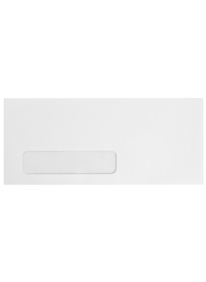 Blue Summit Supplies - 50010 Left Window Envelopes Thick Gummed Seal Single Window Envelopes For Quickbooks Checks Invoices Business Statements Personal Letters Number 10 Envelopes 500 Count Size 4 1/8 X 9 1/2 - Image 1