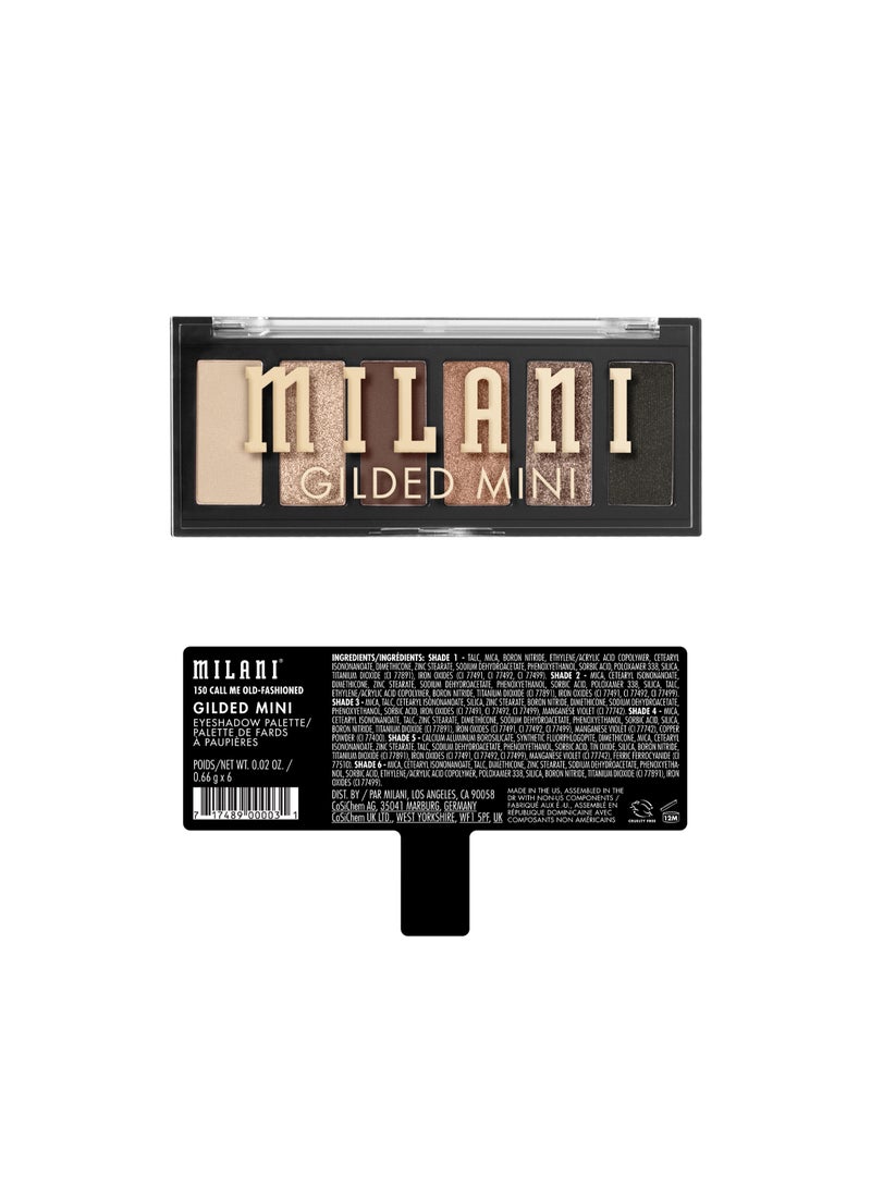 MILANI Gilded Mini Eyeshadow Quads-Call Me Old-Fashioned - Image 3