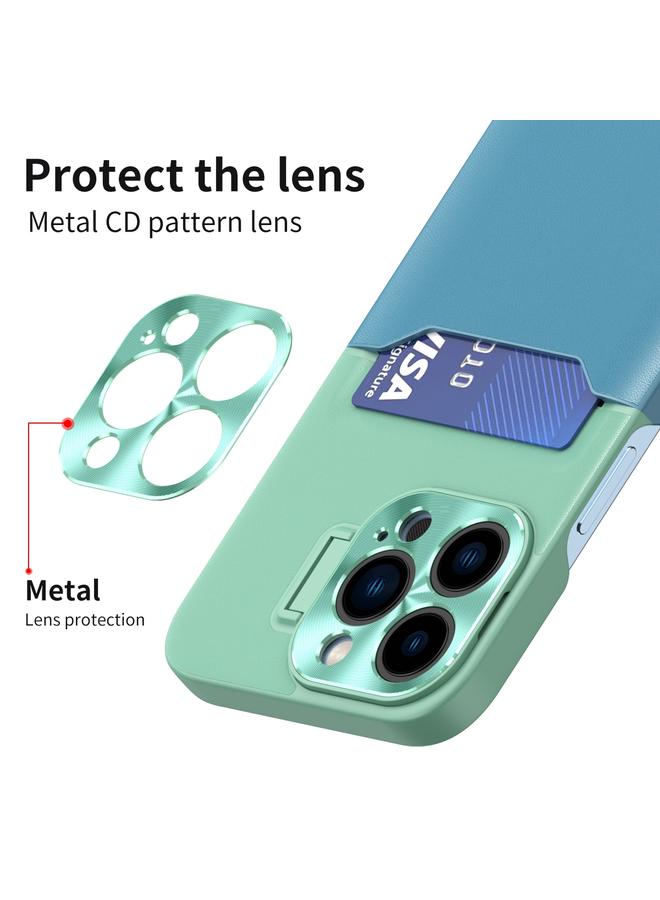 S-TOP Case For iPhone 12 Contrasting Colors Invisible Holder Phone Case - Image 4