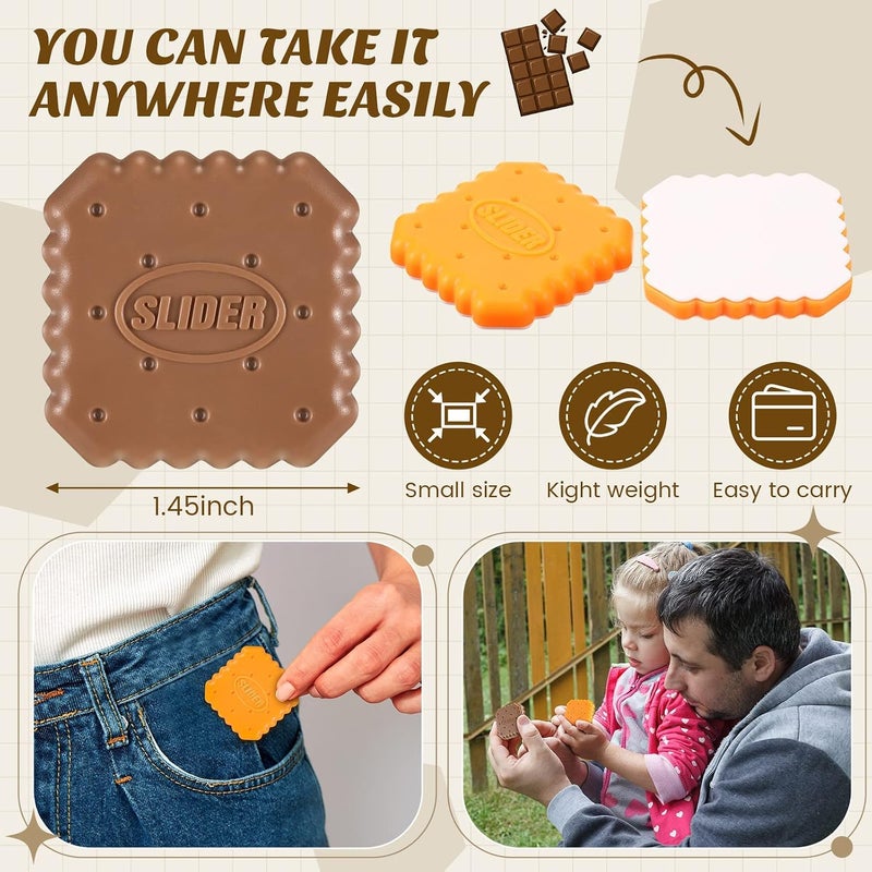 Excefore 3 Pcs Magnetic Fidget Toys, Haptic Coin Fidget Slider, Cute Donuts Biscuits Shape Autism Sensory Toys, ADHD Autism Sensory Toys, Office Desk Toy, Stress Relief - Image 2