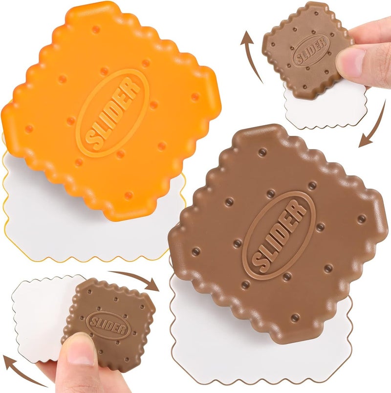 Excefore 3 Pcs Magnetic Fidget Toys, Haptic Coin Fidget Slider, Cute Donuts Biscuits Shape Autism Sensory Toys, ADHD Autism Sensory Toys, Office Desk Toy, Stress Relief - Image 1