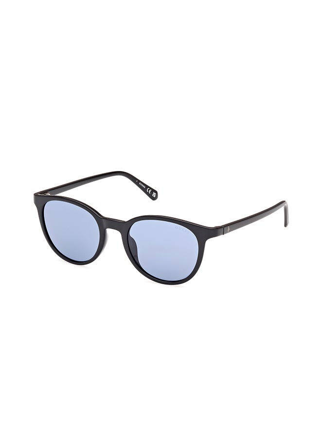 GUESS Men's UV Protection Round Sunglasses - GU0011801V51 - Lens Size: 51 Mm  - Image 1