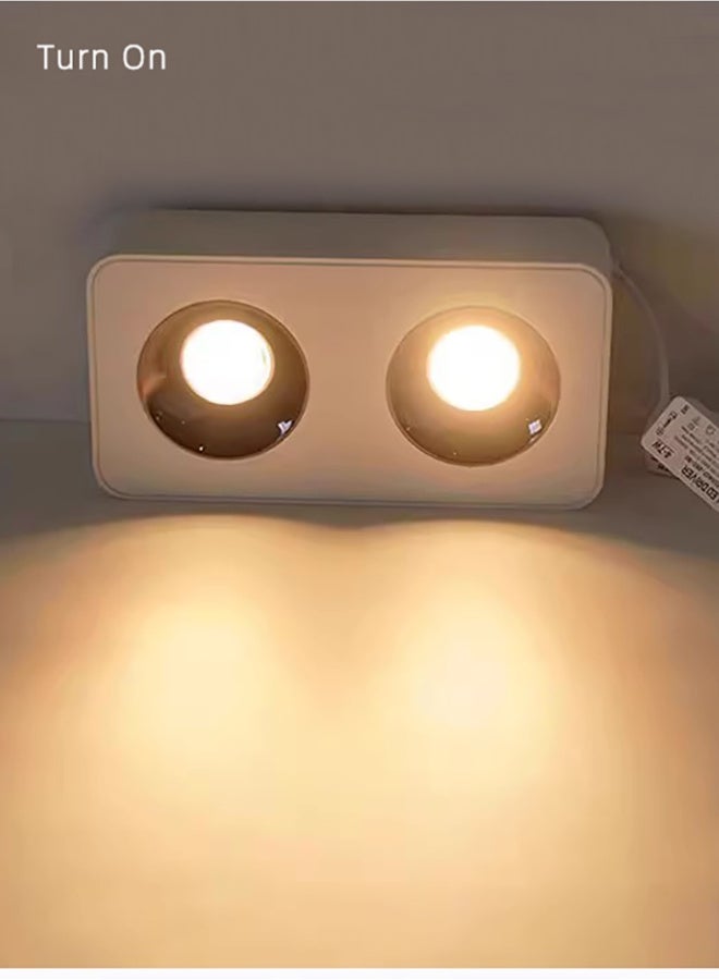 2 Light Bar Ceiling Spotlights LED 20W Warm White 3000K For  Indoor Living Room Kitchen Dining Bedroom Kitchen Lounge With LED Bulbs Lamp  - Image 5