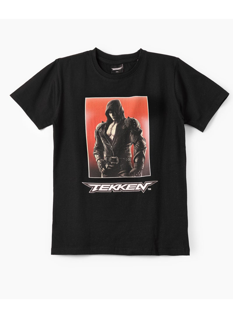 UrbanHaul Tekken Graphic Print Round Neck Boys T-Shirt - Image 1