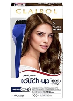 CLAIROL Clairol Root Touch Up by Nice'n Easy Permanent Hair Dye, 5 Medium Brown Hair Color  - Image 1