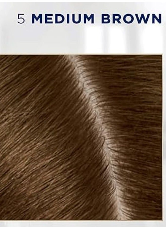 كلايرول صبغة شعر كليرول روت تاتش أب من نايس آند إيزي، 5 ألوان شعر بني متوسط - Image 3