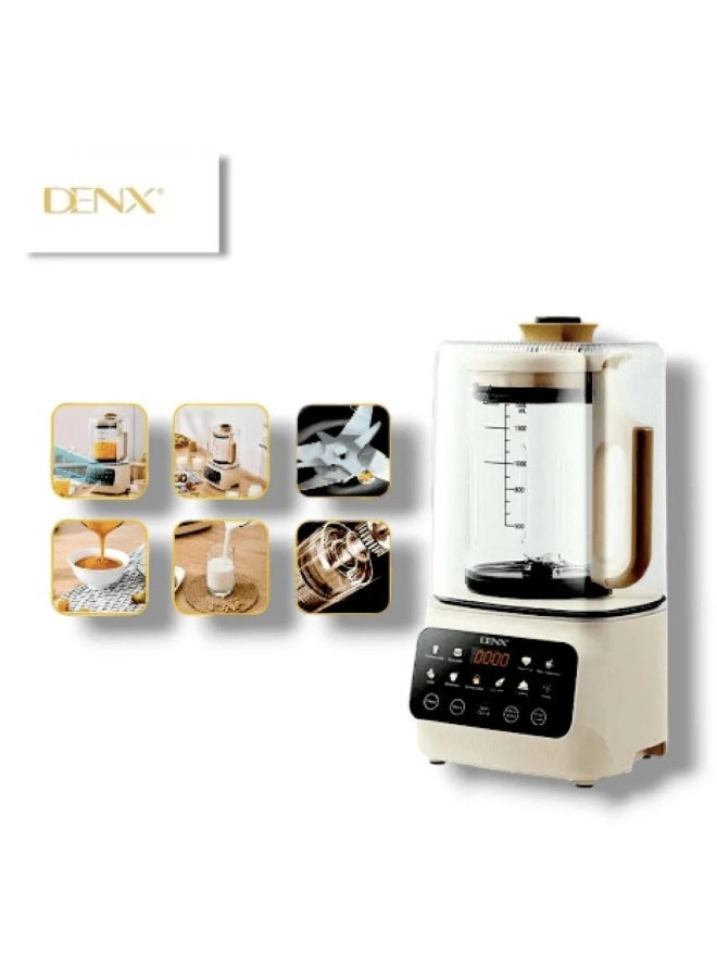 Denx Smart Blender with Touch Control, Heat Resistant & Soundproof, LED Display – Borosilicate Glass Jar, Powerful Motor – 122 SAR - Image 2