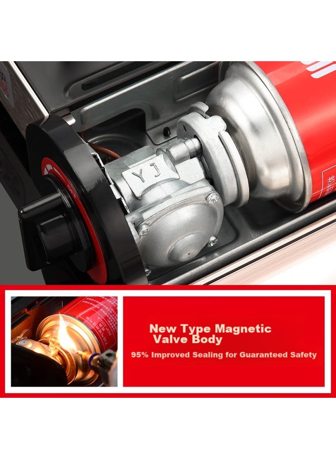Jinyu Jinyu Mini Portable Gas Stove, Outdoor Camping Stove, Compact Gas Cooker, Camping Burner - Image 2