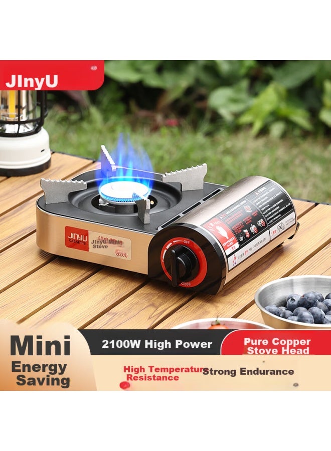 Jinyu Jinyu Mini Portable Gas Stove, Outdoor Camping Stove, Compact Gas Cooker, Camping Burner - Image 5