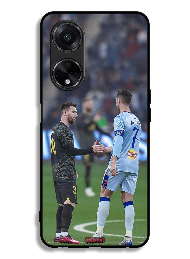 Tolwak Oppo A98 5G Protective Case Cover Messi And Ronaldo - Image 1