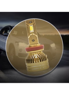توبيز مجموعة مصابيح أمامية LED أصلية مختبرة من Toby's T19Ultra H11 بقوة 65 واط/قطعة، شعاع عالي 6500 لومن وشعاع منخفض 6500 لومن، ألوان زاهية مع درجة حرارة (6500 كلفن، 4300 كلفن)  - Image 2