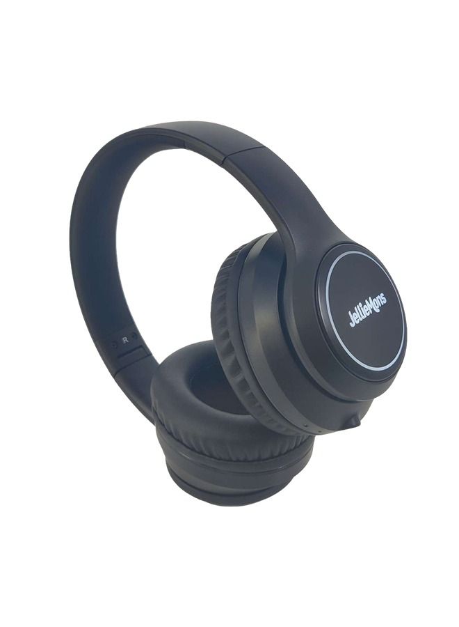 سماعة رأس بلوتوث لاسلكية من جيلي مونز، فوق الأذن، مصابيح RGB، بلوتوث 5.1، منفذ Aux، ميكروفون مدمج - HP-701