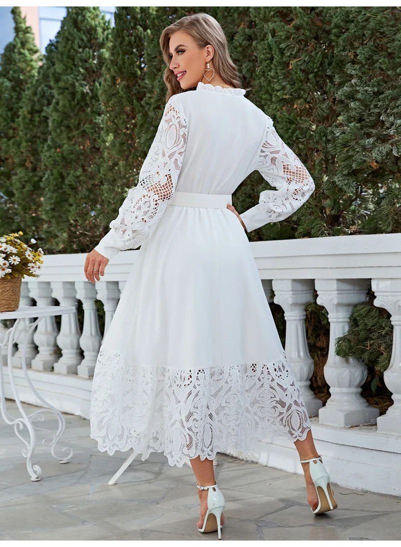 SIMPLEE Women's Summer Elegant DressLight & Comfortable Lightweight Cotton Blend Perfect for Outings