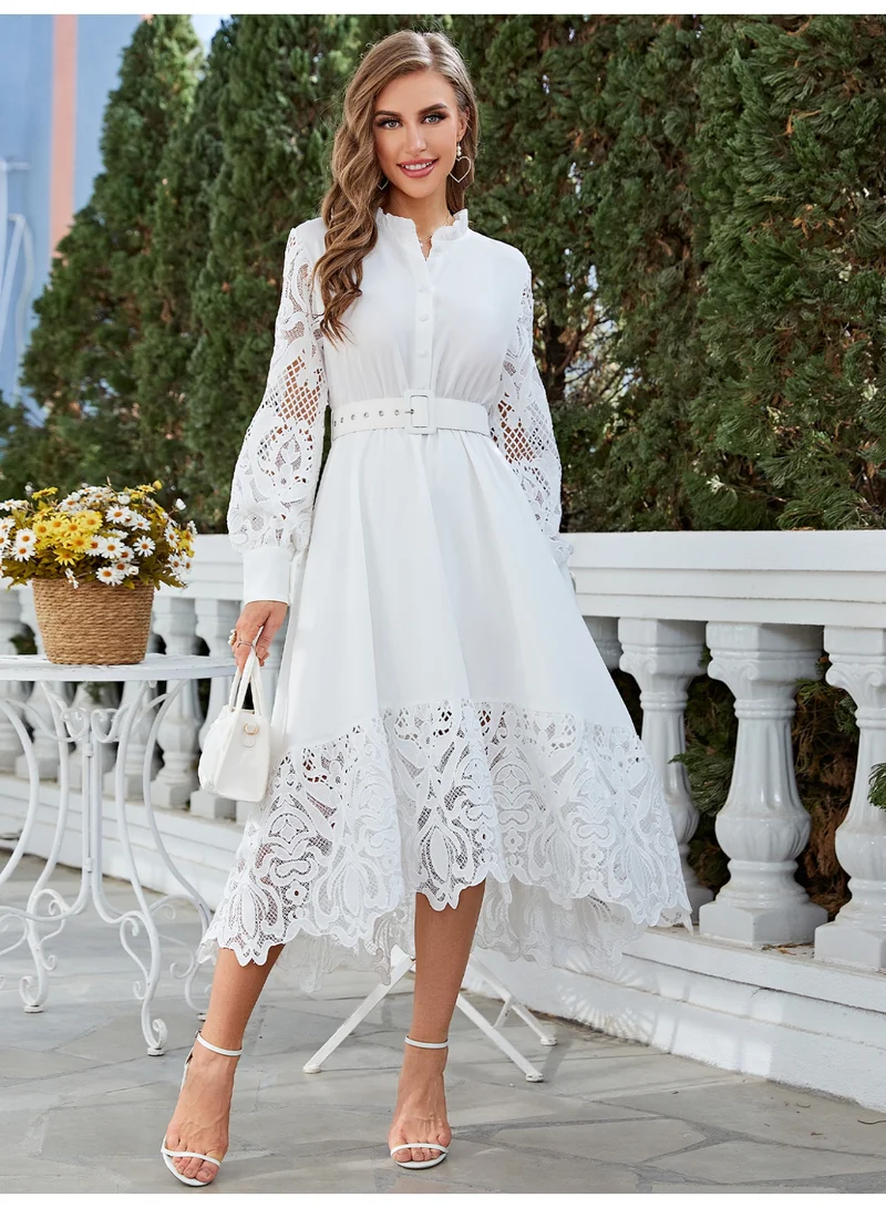 SIMPLEE Women's Summer Elegant DressLight & Comfortable Lightweight Cotton Blend Perfect for Outings