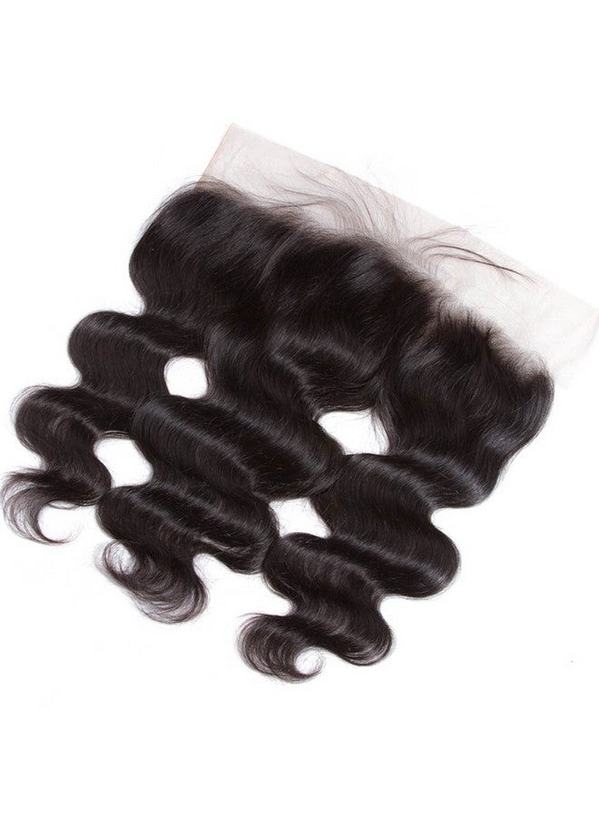 CHEEON 13x4 Transparent Lace Frontal Closure 18 inches Brazilian Body Wave Human Hair Frontal 150% Density Brazilian Virgin Hair Frontal Closures Natural Black Color - Image 2
