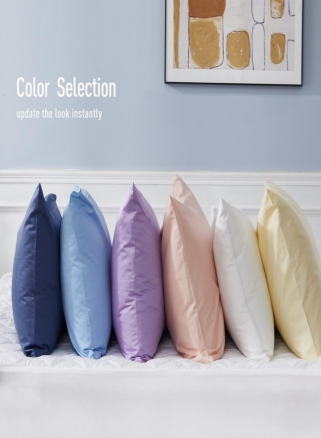 Sunflower Queen Pillowcases Set of 2, 100% Cotton Queen Pillow Cases 2, 20×30 inches Copen Blue, Soft and Breathable - Image 5