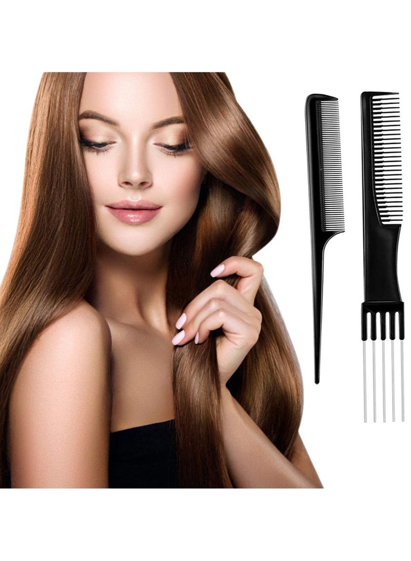 10 PCS Salon Hair Styling Comb Set Profession Hairdressing Plastic Barbers Brush - Image 3
