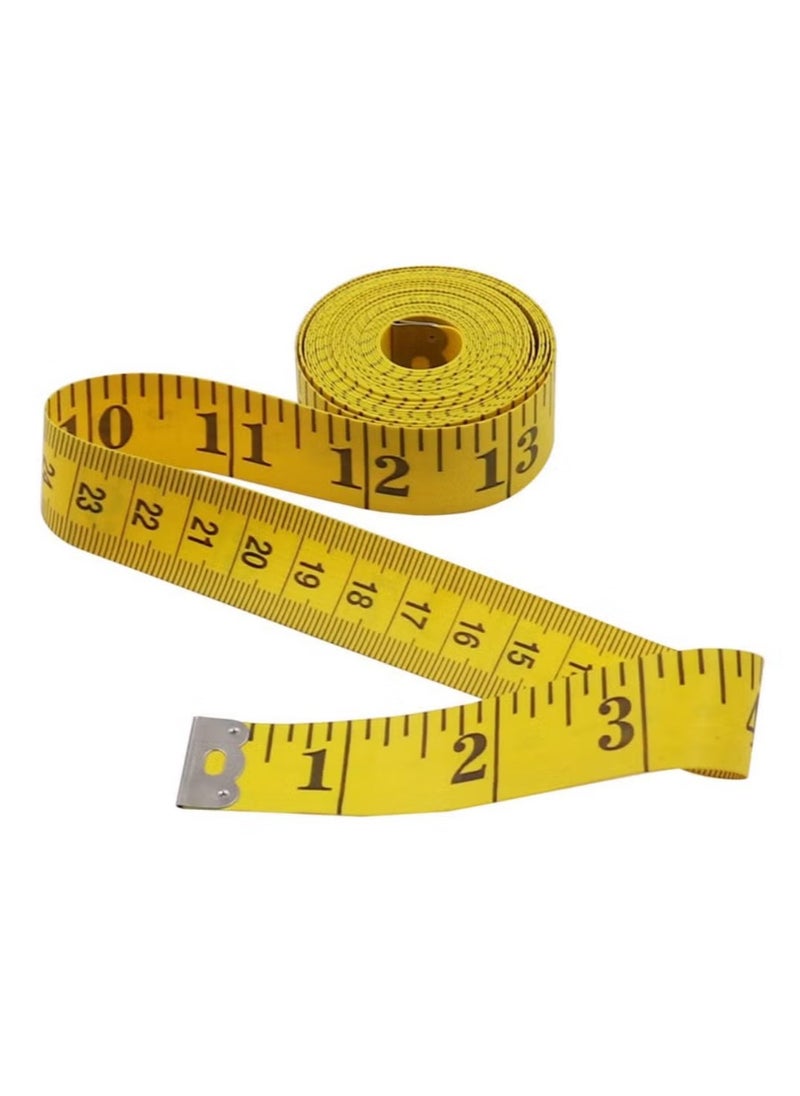 Generic 3m double-scale tailoring tape yellow PVC fiber ruler  - Image 1
