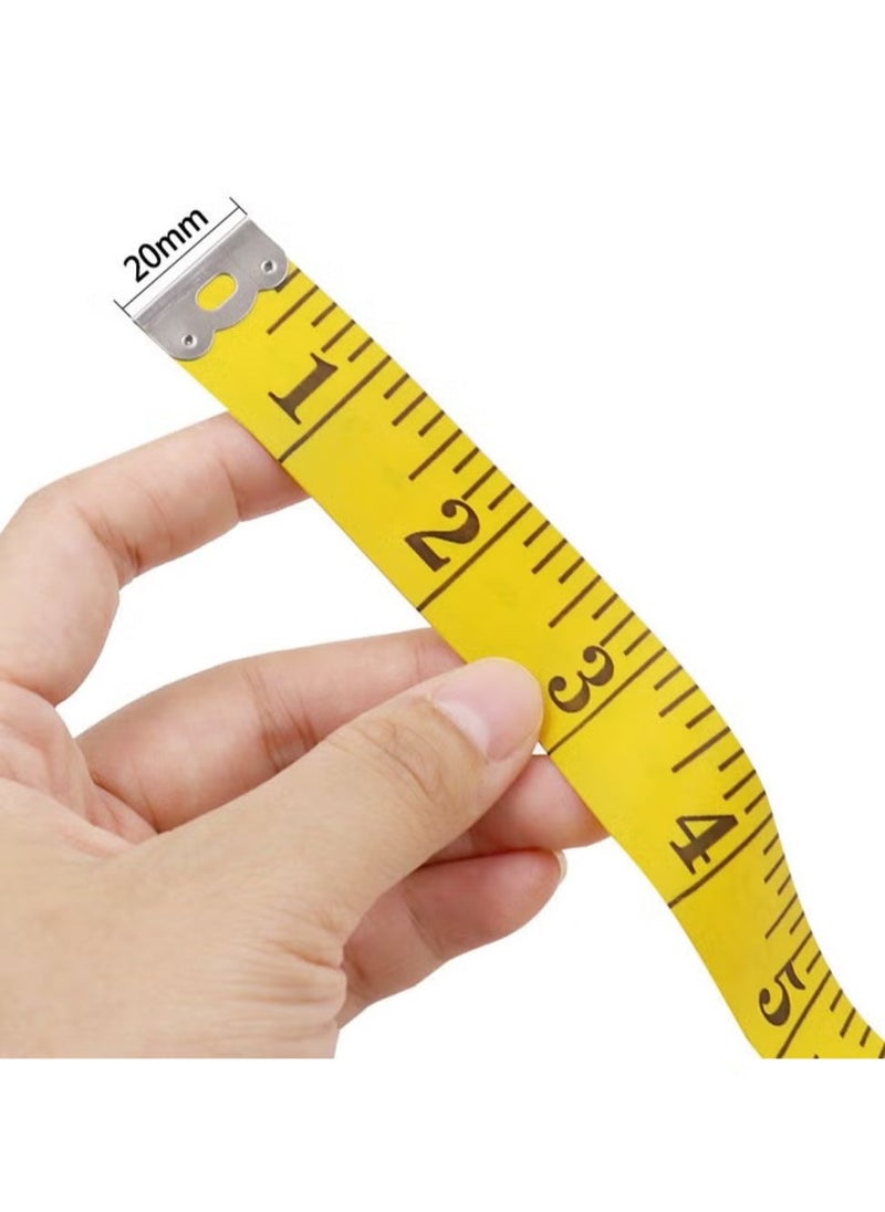 Generic 3m double-scale tailoring tape yellow PVC fiber ruler  - Image 4