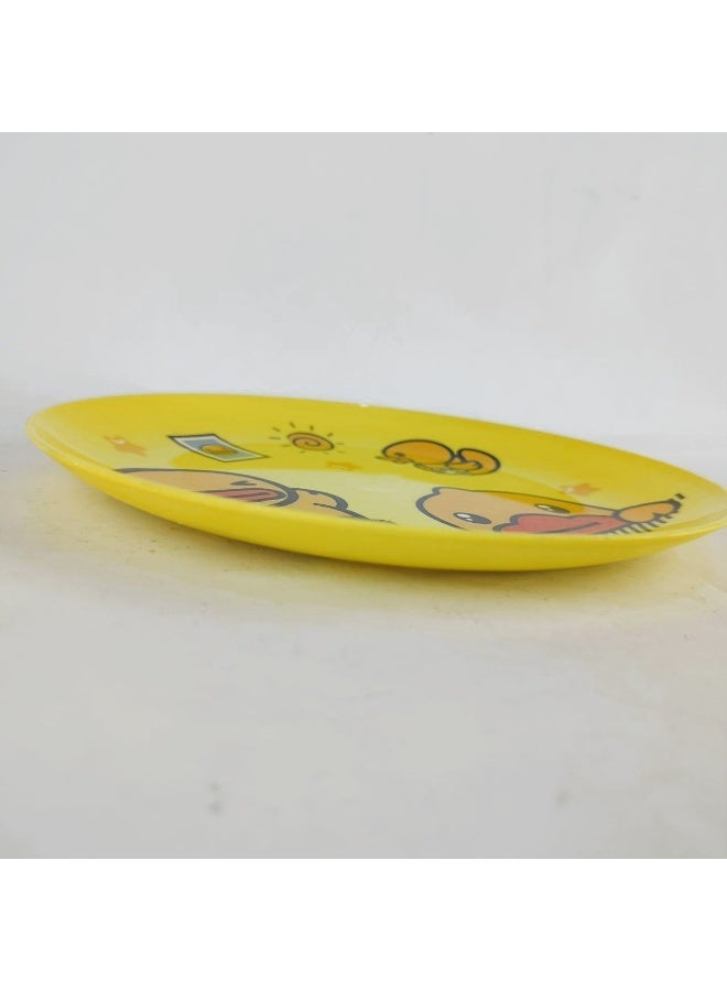 3 أطباق بلاستيك عالى الجودة -صحى وامن وضد الكسر -مبهج للأطفال - Image 2