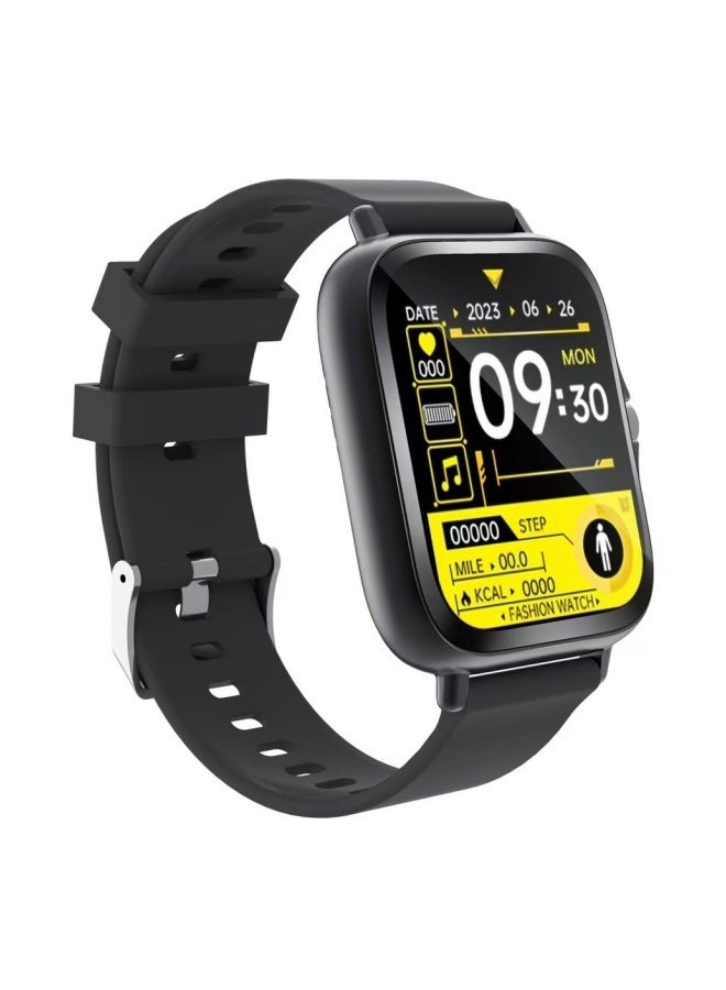 Smart Watch H13，Business Exercise Smartwatch，Waterproof Fitness Watch，Bluetooth Calling，Compatible with Androd and IOS，TFT Display，Heart Rate Moitoring，Black - Image 1