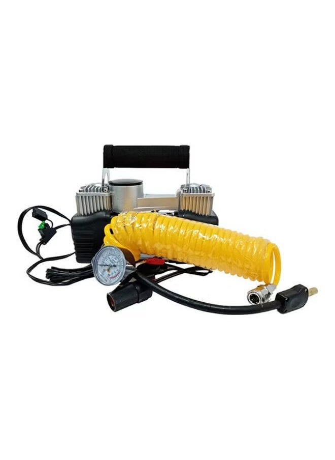 Safari - Heavy duty 2-piston double cylinder car tire inflator and tire compressor with bag for easy carrying and storage. - Image 1