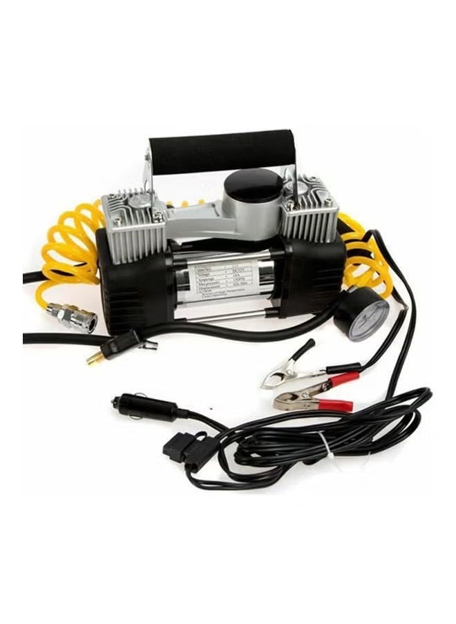 Safari - Heavy duty 2-piston double cylinder car tire inflator and tire compressor with bag for easy carrying and storage. - Image 1