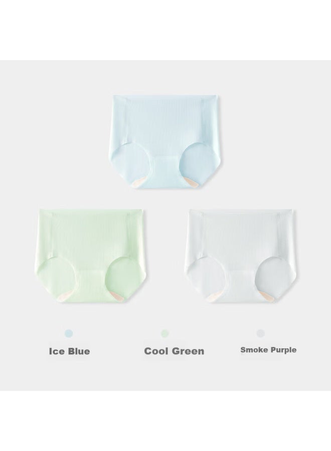 Jianjiang Ice Silk Women's Seamless Underwear, Triangle Panties Breathable Summer, 8l844-3xl003