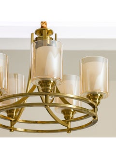 DANUBE HOME Danube Home Jennifer Traditional Chandelier For Bedroom| 5- Lights Indoor Lighting Fixture With E27 Socket| Metal Frame With Copper Brown Finish| Changeable Light Bulb|L52xW52xH40cm (1 Year Warranty)  - Image 2