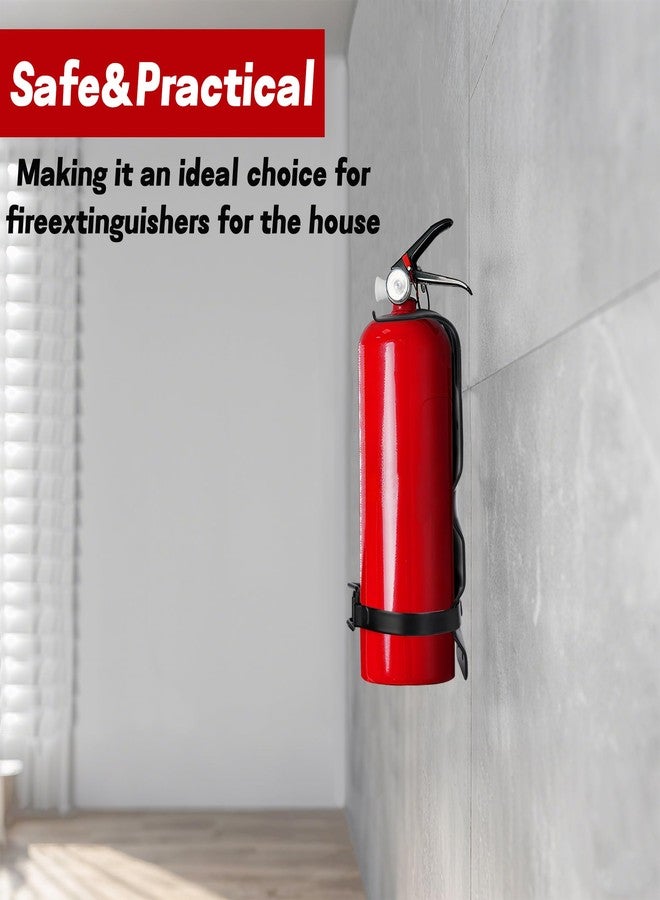 Watayo 2 Pack Fire Extinguisher Brackets, 2.5 LB Fire Extinguisher Wall Mount Bracket, Metal Heavy Duty Fire Extinguishers Holder for Home, Car, RV, Truck, Mini Fire Extinguishers (Non-Universal) - Image 5