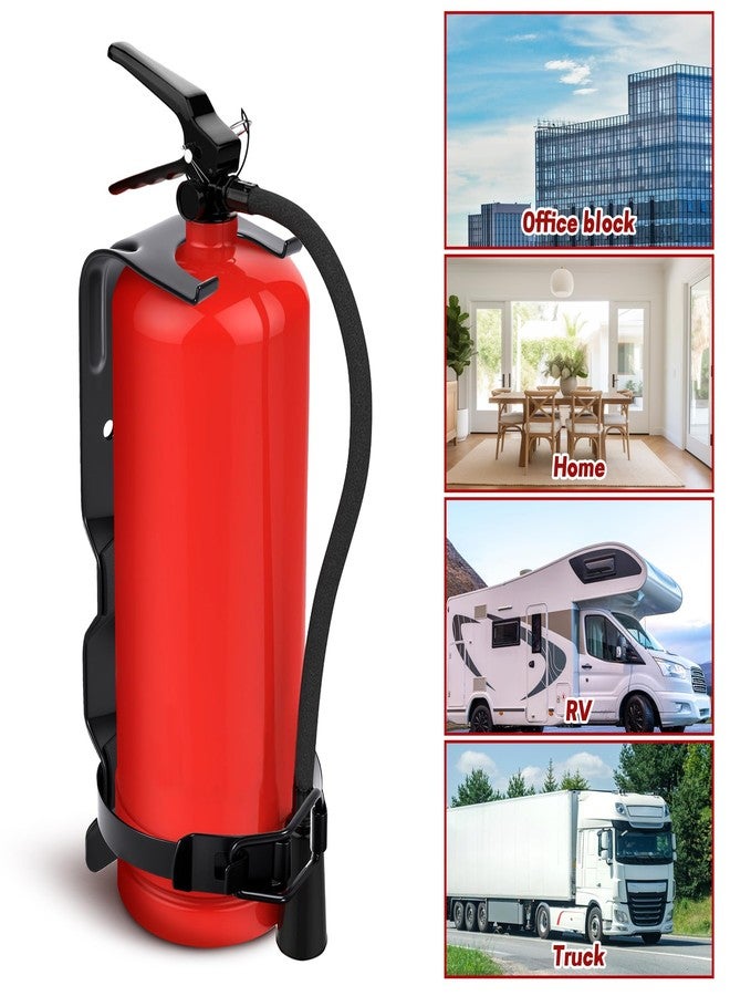 Watayo 2 Pack Fire Extinguisher Brackets, 2.5 LB Fire Extinguisher Wall Mount Bracket, Metal Heavy Duty Fire Extinguishers Holder for Home, Car, RV, Truck, Mini Fire Extinguishers (Non-Universal) - Image 4