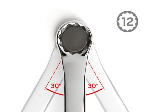 TEKTON 1/2 x 9/16 Inch 45-Degree Offset Box End Wrench | WBE23313 - Image 5