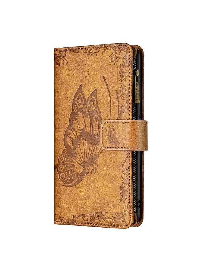 S-TOP Case For Samsung Galaxy S20 Plus Flying Butterfly Embossing Pattern Zipper Horizontal Flip Leather Case with Holder & Card Slots & Wallet - Image 2