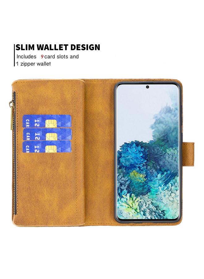 S-TOP Case For Samsung Galaxy S20 Plus Flying Butterfly Embossing Pattern Zipper Horizontal Flip Leather Case with Holder & Card Slots & Wallet - Image 4