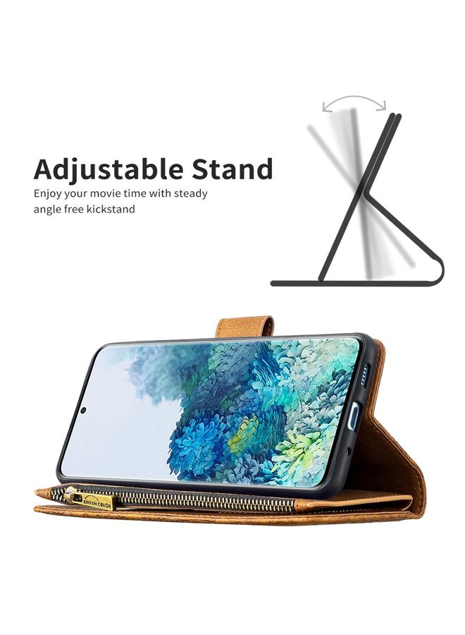 S-TOP Case For Samsung Galaxy S20 Plus Flying Butterfly Embossing Pattern Zipper Horizontal Flip Leather Case with Holder & Card Slots & Wallet - Image 5