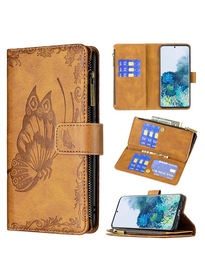 S-TOP Case For Samsung Galaxy S20 Plus Flying Butterfly Embossing Pattern Zipper Horizontal Flip Leather Case with Holder & Card Slots & Wallet - Image 1
