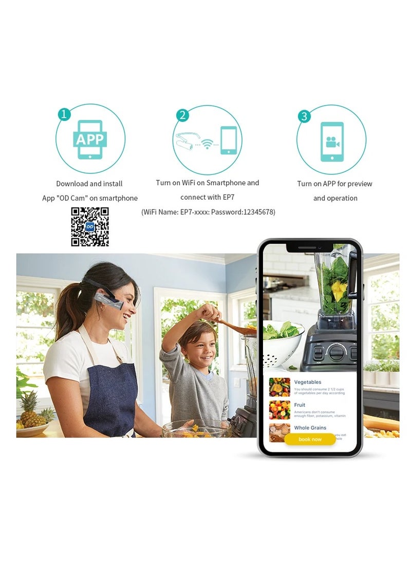 أودرو كاميراة Ordro EP7 كاميرا فيديو رقمية مع تثبيت الصورة الاحترافي 4K 60fps - Image 5