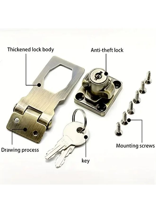 Bronze 3 Inch Key Fob Lock For Doors Cabinets Toolboxes And Lockers - Image 1