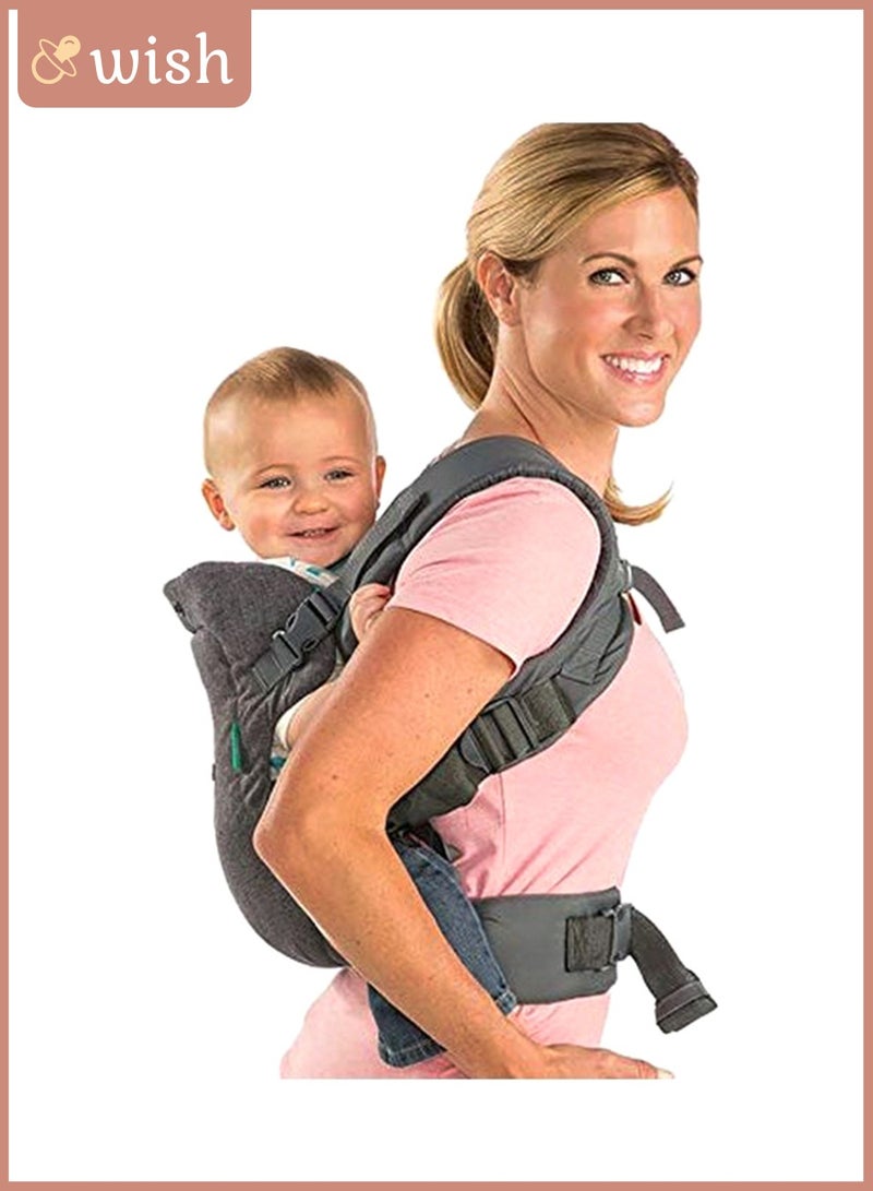 Wish 4-In-1 Convertible Baby Carrier - Grey - Image 3